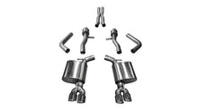 Load image into Gallery viewer, Corsa 2015-2023 Dodge Challenger Hellcat Dual Rear Exit Sport Exhaust w/ 3.5in Black Tips - 14987BLK