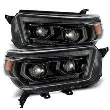 Load image into Gallery viewer, AlphaRex 10-13 Toyota 4Runner LUXX LED Proj Headlights Plank Style Alpha Black w/Seq Signal/DRL - 880756