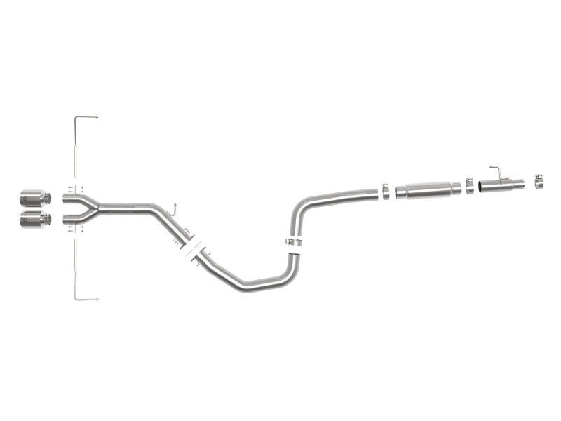aFe Takeda Exhaust Cat-Back 19-20 Hyundai Veloster 304SS Polished Dual Tips Exhaust - 49-37011-P