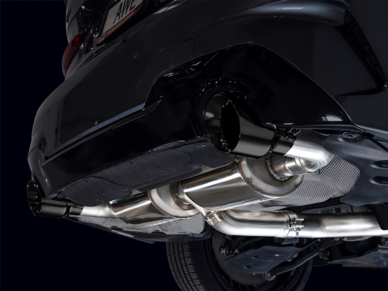 AWE 19-23 BMW 330i / 21-23 BMW 430i Base G2X Touring (Excl. Conv) Axle-Back Exhaust - Diamond Black - 3015-33429