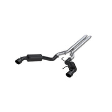 Load image into Gallery viewer, MBRP 15 Ford Mustang GT 5.0 3in Cat Back Dual Split Rear Street Version 4.5in Tips - Black Coated - S7277BLK