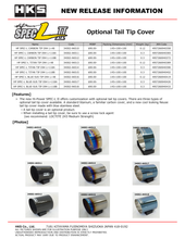 Load image into Gallery viewer, HKS Hi-Power SPEC-L Tail Tip Cover - Carbon - 34002-AK010