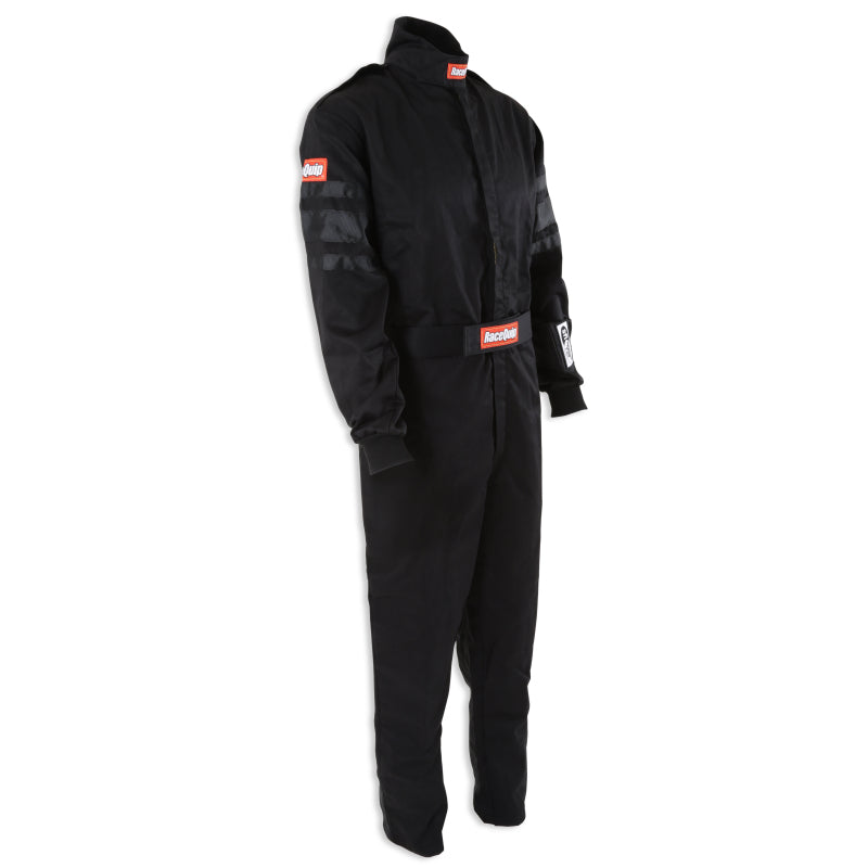 RaceQuip Black SFI-1 1-L Suit - Large - 110005RQP
