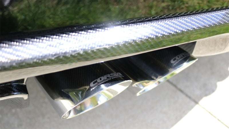 Corsa 2016-2019 Cadillac ATS-V 3.6T 4in Polished Sport Axle-Back Exhaust - 14478
