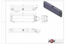 Load image into Gallery viewer, CSF Universal Dual-Pass Internal/External Oil Cooler - 22.0in L x 5.0in H x 2.25in W - 8066