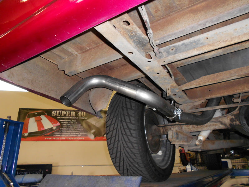 Flowmaster 67-72 GM C10/C15 American Thunder SS Crossmember-Back Exhaust System - 817654