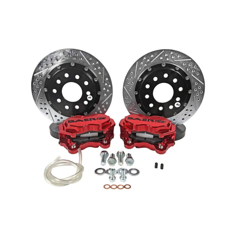 Baer Brakes 15-23 Ford Mustang Excl. GT350 11.625in SS4+ Deep Stage Rear SDZ Brake Kit - Fire Red - 4262695FR