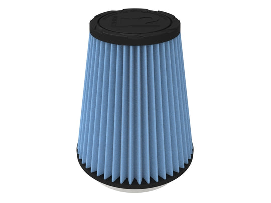 aFe POWER Universal Clamp-On Air Filter w/ D2 Dura-Dry Media - 4in F x 6in B x 4in T x 7in H - 21-40507V