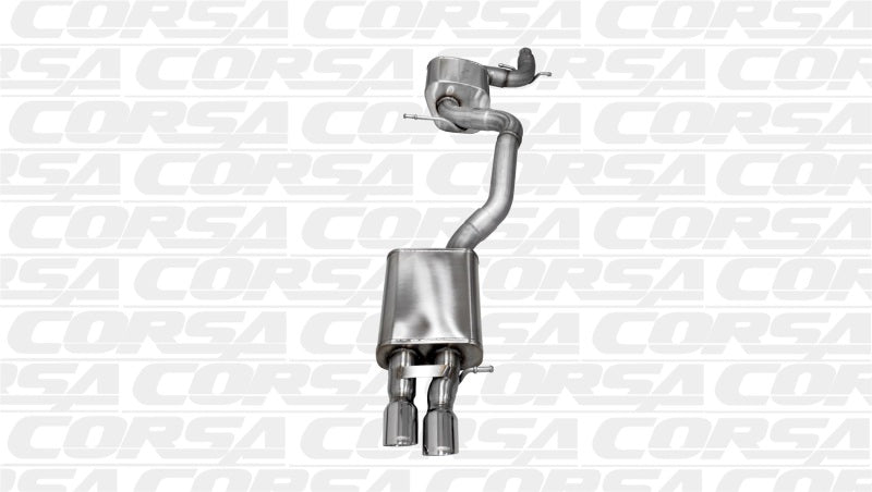 Corsa 06-10 Volkswagen GLI Mk5 Black Touring 3.0in Cat-Back Single Rear Exitn Black Pro-Series - 14598BLK