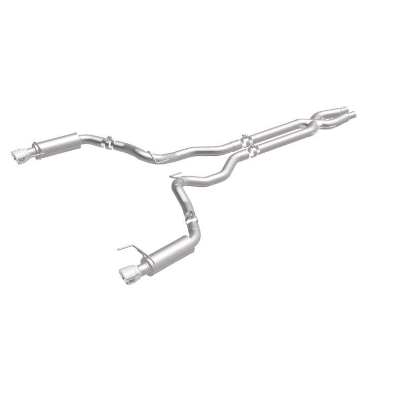 MagnaFlow Cat Back, SS, 3in, Competition, Dual Split Polished 4.5in Tips 2015 Ford Mustang GT V8 5.0 - 19101