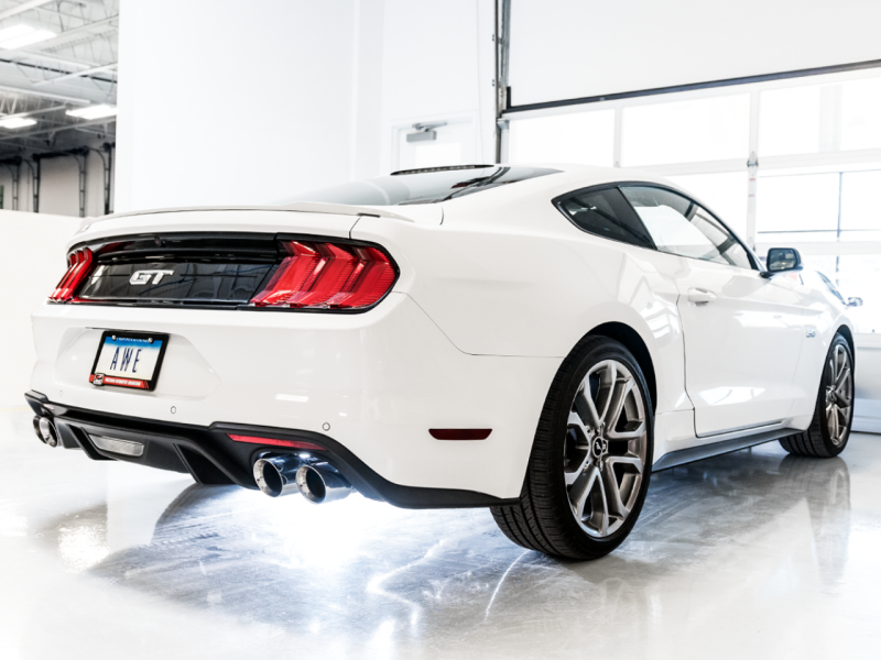 AWE Tuning 18-23 S550 Mustang GT SwitchPath Exhaust - Chrome Silver Tips - 3025-42550