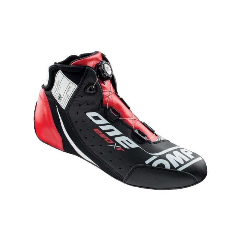 OMP One Evo X R Shoes Black/Silver/Red - Size 37 (Fia 8856-2018) - IC0-0805-B01-172-37