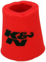 Load image into Gallery viewer, K&amp;N Airforce Pre-Cleaner Round Tapered Red Air Filter Foam Wrap 6in Base ID x 5in Top ID x 9in H - 25-0810