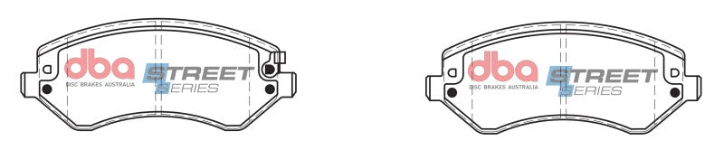 DBA 01-07 Chrysler Town & Country Street Series Front Brake Pads - DB1828SS