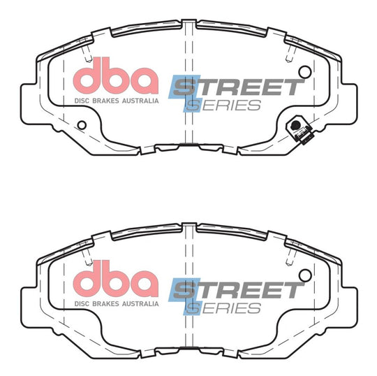 DBA 13-15 Acura ILX 2.0L (280mm Front Rotor Excl Hybrid) Street Series Front Brake Pads - DB1481SS