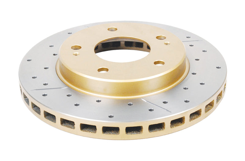 DBA 95-05 Chrysler Sebring Rear Rotor Front Street Series Drilled & Slotted Rotor w/Gold Hat - DBA421X