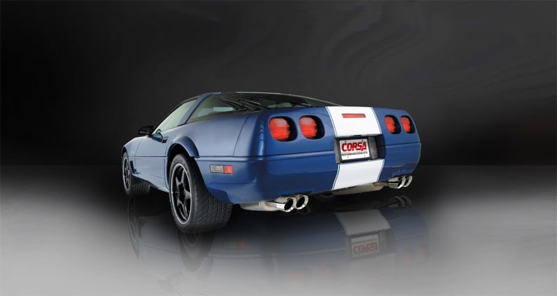 Corsa 1996-1996 Chevrolet Corvette C4 5.7L V8 LT4 Polished Sport Cat-Back Exhaust - 14118