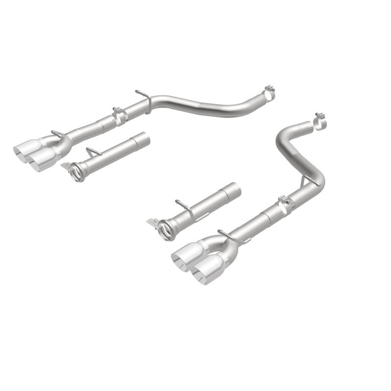 MagnaFlow Axle-Back, SS, 2.5in, Quad Split Rear 3.5in Tip 2015 Dodge Challenger R/T 5.7L - 19210