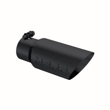 Load image into Gallery viewer, MBRP Universal Tip 4in OD 3in Inlet 10in Length Dual Wall Angled End Black - T5156BLK