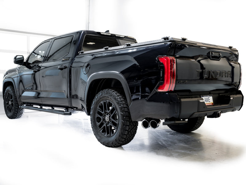 AWE Tuning 0FG Exhaust for 3rd Gen Toyota Tundra - Dual Chrome Silver Tips - 3015-32063