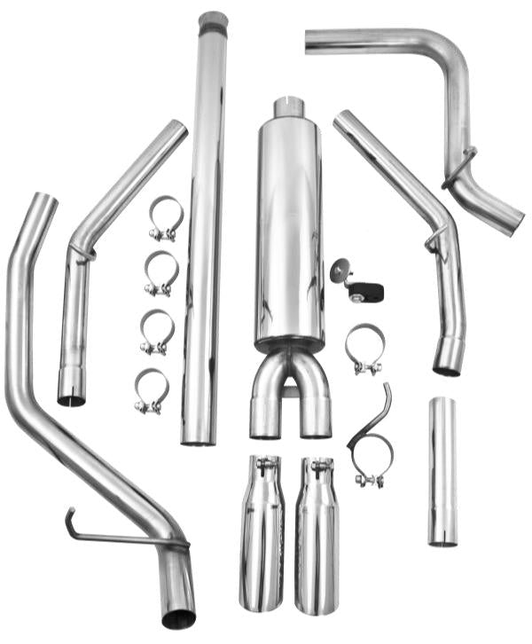 MBRP 14 Chevy/GMC 1500 Silverado/Sierra 4.3L V6/5.3L V8 Dual Split Rear T409 3in Cat Back Exhaust - S5084409