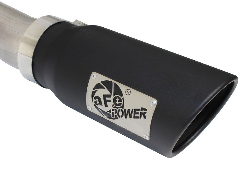 aFe MACHForce XP Exhaust 3in-3.5in SS Single Side Ext CB w/ Black Tip 99-04 Ford F150 V8 5.4L/6.8L - 49-43076-B