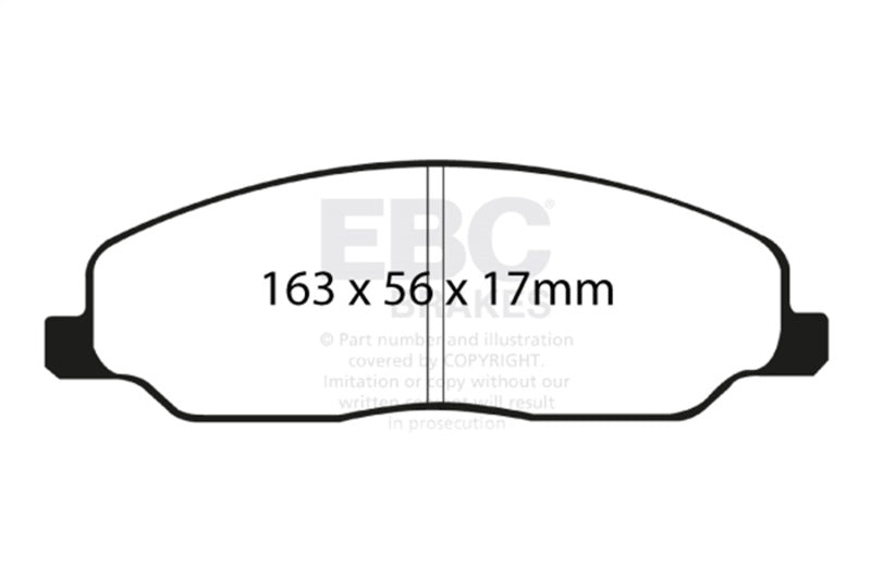 EBC Racing 05-10 Ford Mustang (5th Gen) RP-1 Race Front Brake Pads - DP81740RP1