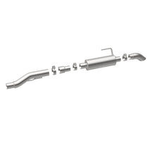 Load image into Gallery viewer, MagnaFlow Cat-Back, SS, 2.5/3in, Turn Down In Front Rear Tire 2015 Ford F150 5.0L V8 Ext Cab - 19083