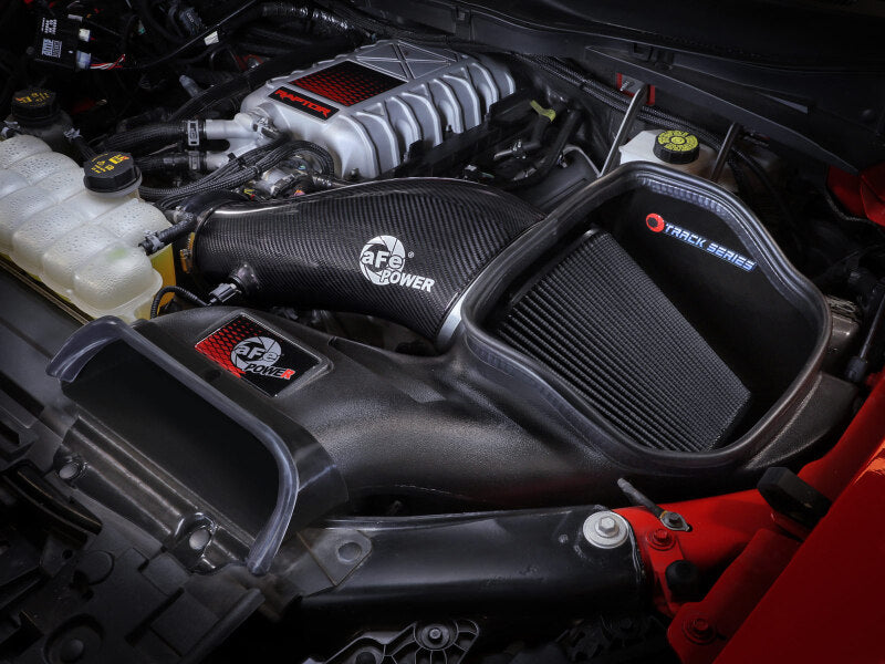 aFe 23-24 Ford F150 Raptor R V8 5.2L Supercharged Track Series Air Intake w/ Black PDS Filter - 57-10030K