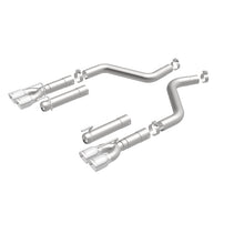 Load image into Gallery viewer, MagnaFlow Axle-Back, SS, 3in, Quad Split Rear 3.5 Tips 2015 Dodge Challenger incl SRT Hellcat - 19206