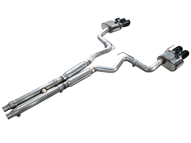 AWE Tuning 18-23 S550 Mustang GT SwitchPath Exhaust - Diamond Black Tips - 3025-43550
