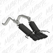 Load image into Gallery viewer, MBRP 14-19 Chevy Corvette V8 6.2L 3in Black Dual Cat Back w/ 4in Quad Dual Wall Tips - S7030BLK