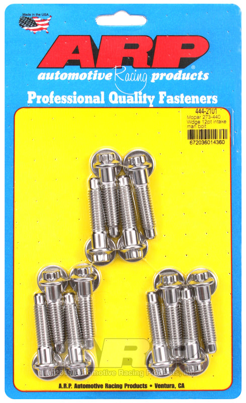 ARP Mopar 273-440 Wedge 12pt Intake Manifold Bolt Kit - 444-2101