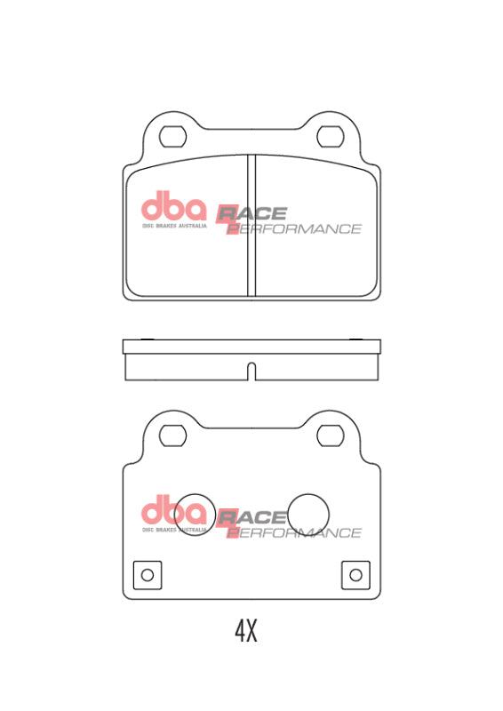 DBA 08-16 Mitsubishi Lancer Evolution Rear RP Performance Brake Pads - DB2215RP