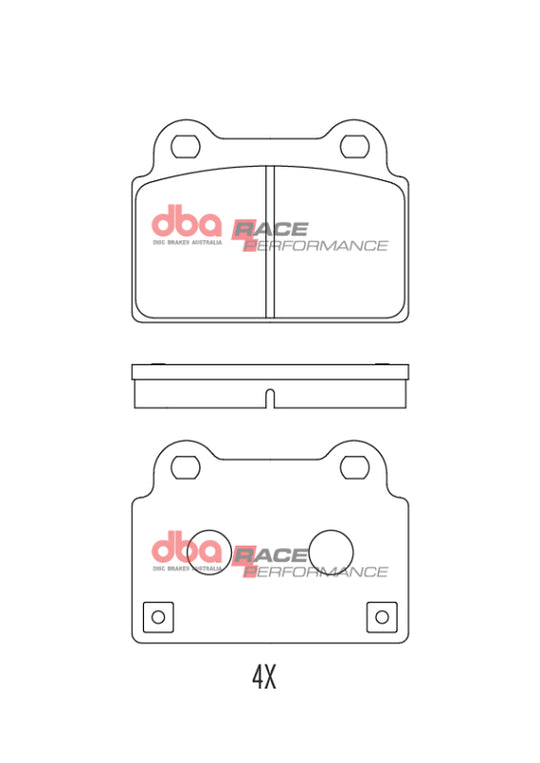 DBA 08-16 Mitsubishi Lancer Evolution Rear RP Performance Brake Pads - DB2215RP