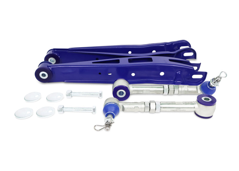 SuperPro 2013 Scion FR-S Base Rear Lower Adjustable Toe & Lower Control Arm Set - TRC0015