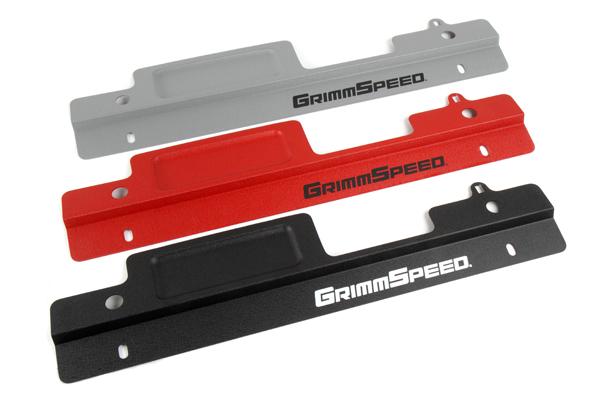 GrimmSpeed 08+ Subaru Impreza/WRX/STI Radiator Shroud w/Tool Tray - Black - 096008
