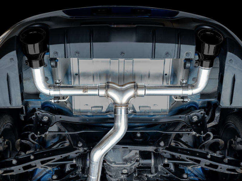 AWE Tuning Subaru BRZ / Toyota GR86 / Toyota 86 Track Edition Cat-Back Exhaust- Diamond Black Tips - 3020-33279