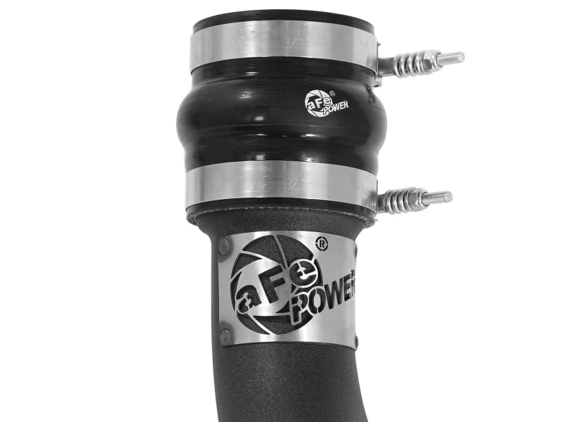 aFe BladeRunner 3in Black Intercooler Tube Hot Side w/ Couplings & Clamps 13-14 Dodge RAM 6.7L (td) - 46-20138-B