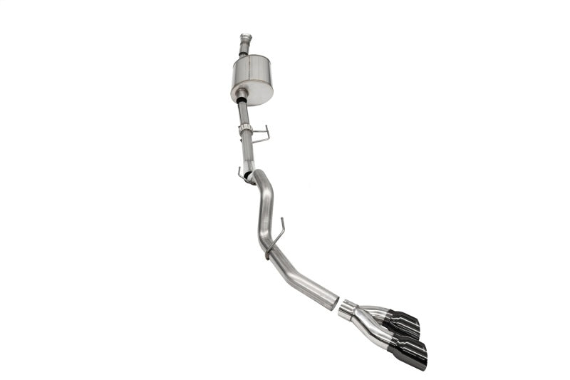 Corsa 2021-2025 Ford F-150 SuperCab/6.5in Bed 3.5L V6 Sport Cat-Back Single Side Exit- - 21166BLK
