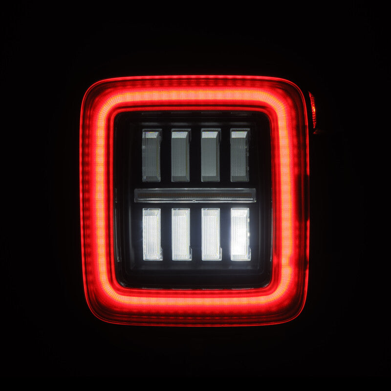 AlphaRex 18-23 Jeep Wrangler JL NOVA Prismatic LED Taillights Alpha-Black - 602010