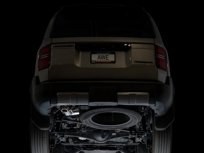 AWE Tuning 2024+ Toyota Land Cruiser / 2025+ Toyota 4Runner 0FG Cat-Back Exhaust w/ BashGuard - 3015-28056