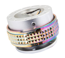 Load image into Gallery viewer, NRG Quick Release Kit - Pyramid Edition - Silver Body / Neochrome Pyramid Ring - SRK-210SL/MC