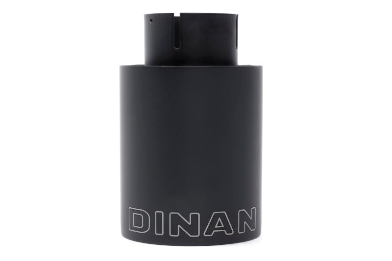 Dinan Double-Walled 4in Clamp-On Exhaust Tip - Black - 4in Outlet / 2.75in Inlet - D663-0556-BOX