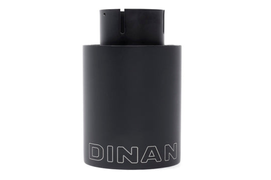 Dinan Double-Walled 4in Clamp-On Exhaust Tip - Black - 4in Outlet / 2.75in Inlet - D663-0556-BOX