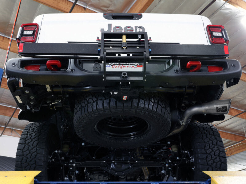 aFe 2021+ Jeep Gladiator V6-3.0L (td) Vulcan Series 3in 304 SS DPF-Back Exhaust System - Polishd Tip - 49-38093-P