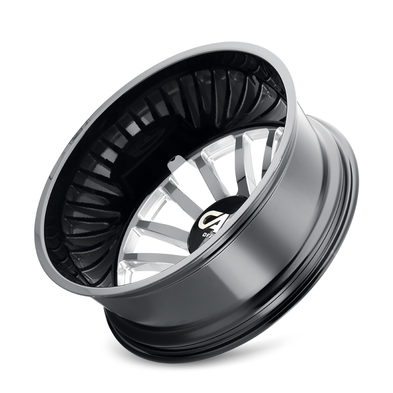 Cali Off-Road 9110D Summit Dually 22x8.25 / 8x200 BP / -192mm Offset / 142mm Hub Gls Blk Mill Wheel - 9110D-22877BMR192