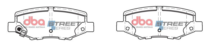 DBA 07-17 Jeep Wrangler Street Series Rear Brake Pads - DB2003SS