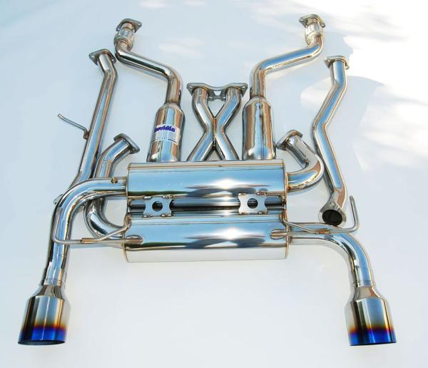 Invidia 09+ 370Z Gemini Single Layer Titanium Tip Cat-back Exhaust - HS09N7ZGIT