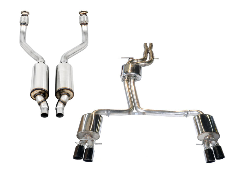 AWE Tuning B8 / B8.5 S5 Cabrio Touring Edition Exhaust - Resonated - Diamond Black Tips - 3415-43012